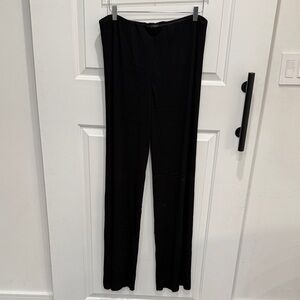 St. John Black Wide Leg Pants